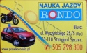 Rondo. Nauka jazdy