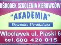 Akademia. Ośrodek Szkolenia Kierowców. Sieradzińska S.